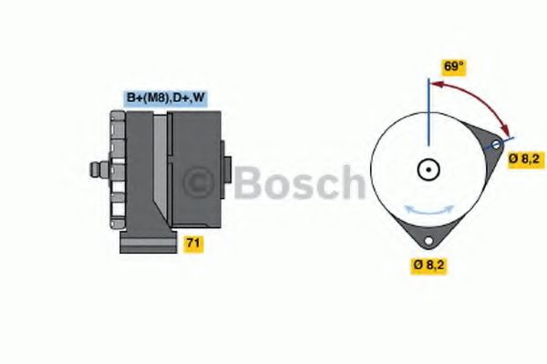 BOSCH 0 120 469 788 Генератор для VOLVO (Вольво) BOSCH 0 120 469 788 Генератор для VOLVO (Вольво)