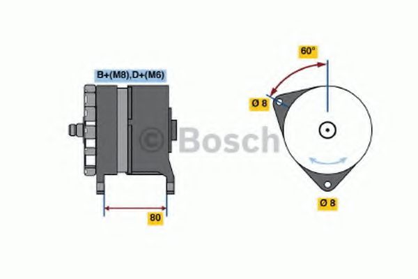 BOSCH 0 120 469 878 Генератор 90 для BMW 3 (Бмв 3)