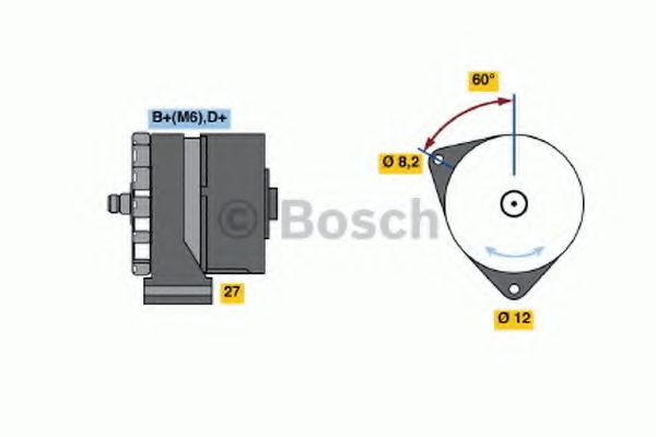 BOSCH 0 120 488 102 Генератор AR 06158 для ALFA-ROMEO (Алфа-ромэо) BOSCH 0 120 488 102 Генератор AR 06158 для ALFA-ROMEO (Алфа-ромэо)