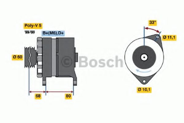 BOSCH 0 120 488 275 Генератор для автомобилей без кондиционера для FIAT PUNTO (Фиат Пунто) BOSCH 0 120 488 275 Генератор для автомобилей без кондиционера для FIAT PUNTO (Фиат Пунто)