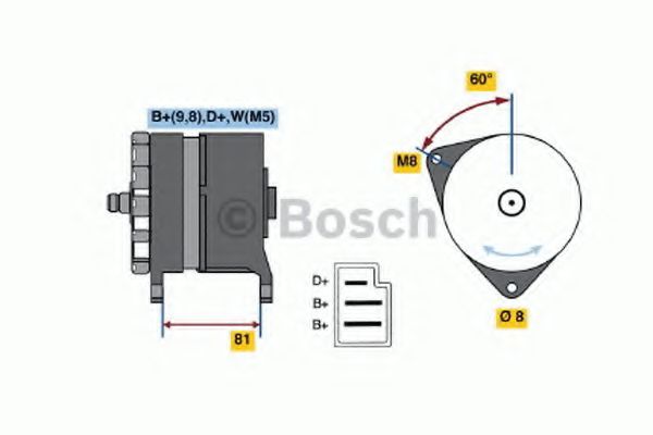 BOSCH 0 120 489 090 Генератор 45 для FORD ORION II (Форд Орион 2) BOSCH 0 120 489 090 Генератор 45 для FORD ORION II (Форд Орион 2)