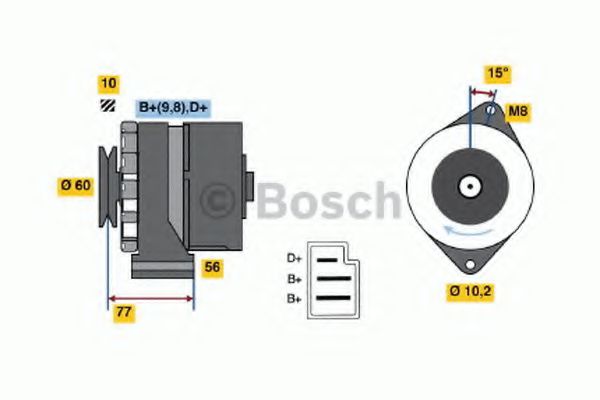 BOSCH 0 120 489 203 Генератор Bosch для VOLKSWAGEN JETTA II (Фольксваген Жэтта 2) BOSCH 0 120 489 203 Генератор Bosch для VOLKSWAGEN JETTA II (Фольксваген Жэтта 2)