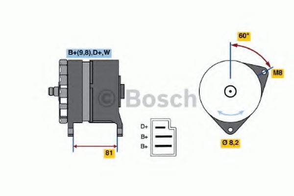BOSCH 0 120 489 244 Генератор 55 для FORD TRANSIT (Форд Трансит) BOSCH 0 120 489 244 Генератор 55 для FORD TRANSIT (Форд Трансит)