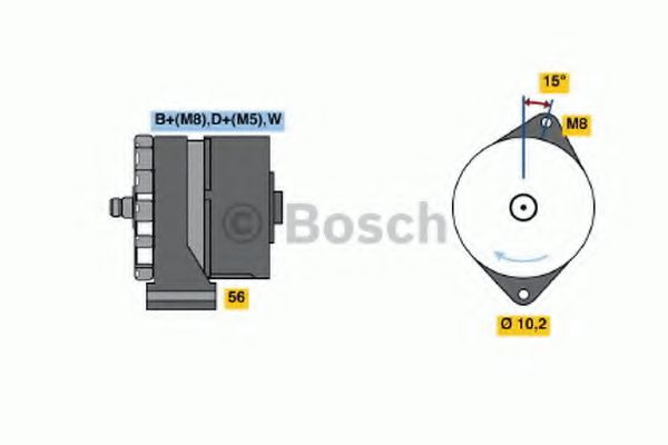 BOSCH 0 120 489 378 Генератор 55 для VOLKSWAGEN POLO (Фольксваген Поло) BOSCH 0 120 489 378 Генератор 55 для VOLKSWAGEN POLO (Фольксваген Поло)