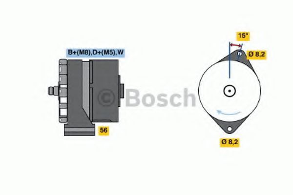 BOSCH 0 120 489 434 Генератор 65 для VOLKSWAGEN VANAGON III (Фольксваген Vанагон 3) BOSCH 0 120 489 434 Генератор 65 для VOLKSWAGEN VANAGON III (Фольксваген Vанагон 3)