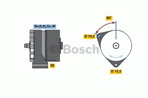 BOSCH 0 120 489 469 Генератор Mit BOSCH 0 120 489 469 Генератор Mit