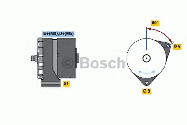 BOSCH 0 120 489 473 Генератор 45 для BMW 3 (Бмв 3) BOSCH 0 120 489 473 Генератор 45 для BMW 3 (Бмв 3)