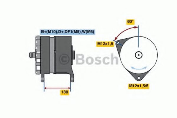 BOSCH 0 120 689 547 Генератор OM 457. 943 для MERCEDES-BENZ CONECTO (Мэрcэдэс-бэнз Cонэcто) BOSCH 0 120 689 547 Генератор OM 457. 943 для MERCEDES-BENZ CONECTO (Мэрcэдэс-бэнз Cонэcто)