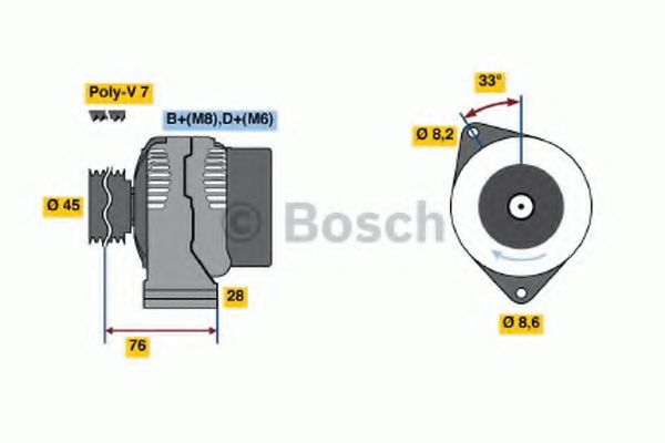 BOSCH 0 123 214 002 Генератор 140 для BMW 7 (Бмв 7) BOSCH 0 123 214 002 Генератор 140 для BMW 7 (Бмв 7)