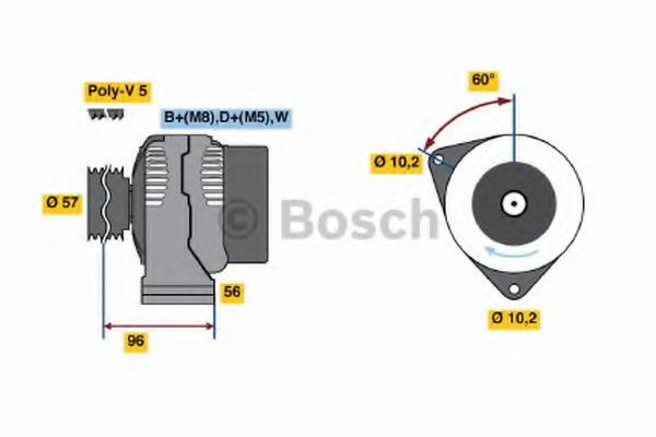 BOSCH 0 123 310 028 Генератор 11 1996 для ALFA ROMEO 146 (Альфа ромео 146) BOSCH 0 123 310 028 Генератор 11 1996 для ALFA ROMEO 146 (Альфа ромео 146)