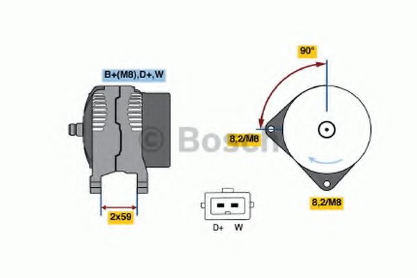 BOSCH 0 123 320 027 Генератор VALEO для VOLKSWAGEN POLO (Фольксваген Поло) BOSCH 0 123 320 027 Генератор VALEO для VOLKSWAGEN POLO (Фольксваген Поло)