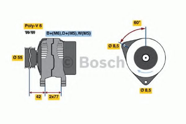 BOSCH 0 123 310 053 Генератор RKD<Zetec-S> для FORD-USA (Форд-уса) BOSCH 0 123 310 053 Генератор RKD<Zetec-S> для FORD-USA (Форд-уса)