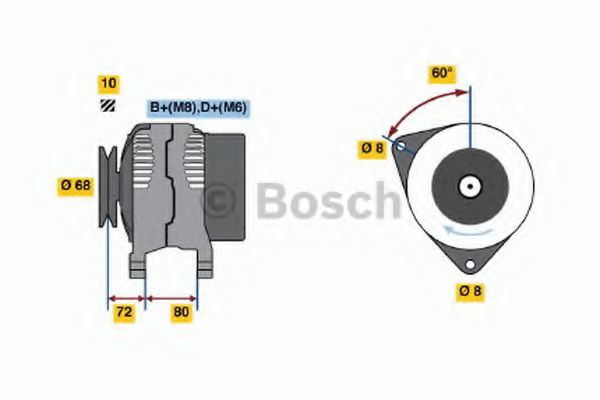 BOSCH 0 123 315 004 Генератор Bosch для BMW 3 (Бмв 3) BOSCH 0 123 315 004 Генератор Bosch для BMW 3 (Бмв 3)