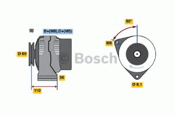 BOSCH 0 123 320 026 Генератор 90 для VOLKSWAGEN GOL II (Фольксваген Гольф 2) BOSCH 0 123 320 026 Генератор 90 для VOLKSWAGEN GOL II (Фольксваген Гольф 2)