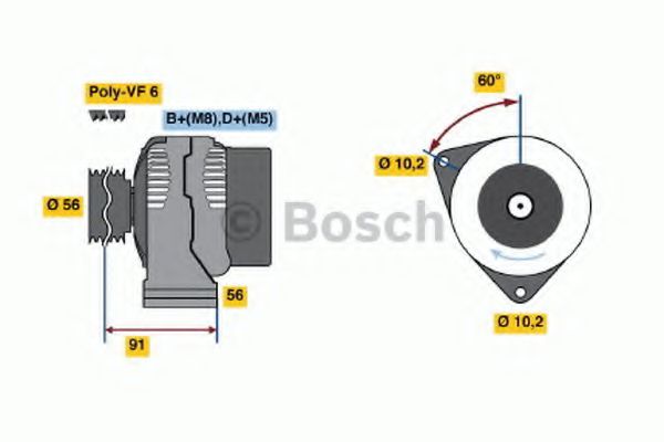 BOSCH 0 123 520 010 Генератор для MERCEDES-BENZ V-CLASS (Мэрcэдэс-бэнз V-cласс) BOSCH 0 123 520 010 Генератор для MERCEDES-BENZ V-CLASS (Мэрcэдэс-бэнз V-cласс)