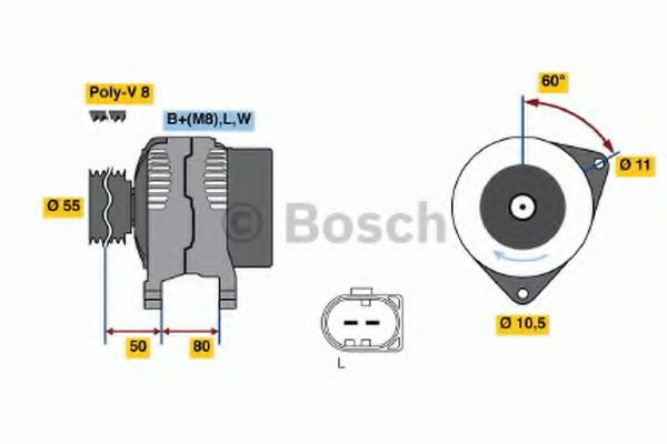 BOSCH 0 124 325 052 Генератор для IVECO VERTIS (Ивеко Vэртис) BOSCH 0 124 325 052 Генератор для IVECO VERTIS (Ивеко Vэртис)