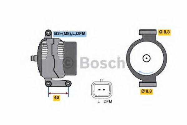 BOSCH 0 124 415 014 Генератор для DACIA LOGAN (Дача Логан) BOSCH 0 124 415 014 Генератор для DACIA LOGAN (Дача Логан)