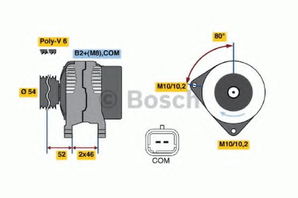 BOSCH 0 124 525 063 Генератор 150 для PEUGEOT 407 (Пежо 407) BOSCH 0 124 525 063 Генератор 150 для PEUGEOT 407 (Пежо 407)