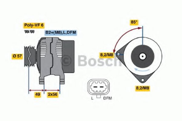 BOSCH 0 124 525 097 Генератор 09 2008 для CHEVROLET VECTRA (Шевроле Vэcтра) BOSCH 0 124 525 097 Генератор 09 2008 для CHEVROLET VECTRA (Шевроле Vэcтра)