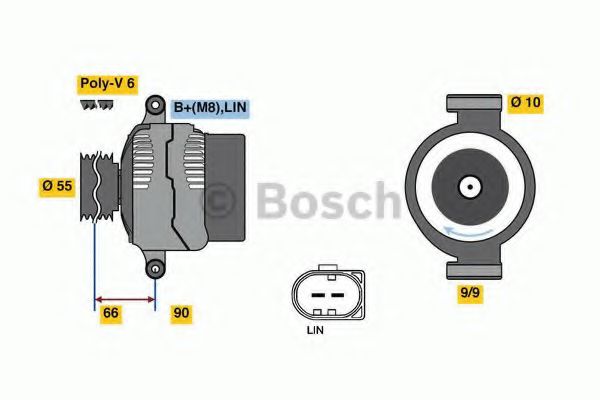 BOSCH 0 125 711 047 Генератор для VOLVO (Вольво) BOSCH 0 125 711 047 Генератор для VOLVO (Вольво)