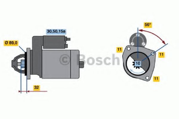 BOSCH 0 986 010 710 Стартер для FORD GRANADA (Форд Гранада) BOSCH 0 986 010 710 Стартер для FORD GRANADA (Форд Гранада)