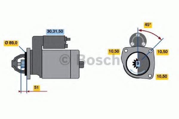 BOSCH 0 986 010 980 Стартер для VOLVO (Вольво) BOSCH 0 986 010 980 Стартер для VOLVO (Вольво)