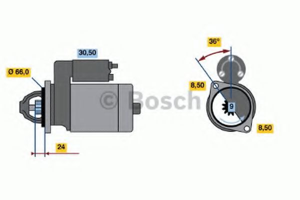 BOSCH 0 986 011 671 Стартер для RENAULT LE CAR (Рено Лэ cар) BOSCH 0 986 011 671 Стартер для RENAULT LE CAR (Рено Лэ cар)