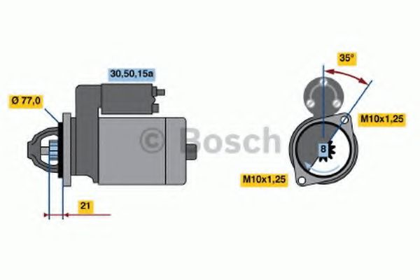 BOSCH 0 986 012 171 Стартер механическая коробка передач для MITSUBISHI LANCER (Митсубиши/митсубиси Ланcэр) BOSCH 0 986 012 171 Стартер механическая коробка передач для MITSUBISHI LANCER (Митсубиши/митсубиси Ланcэр)