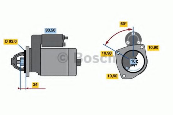 BOSCH 0 986 012 470 Стартер<br >07 1994 