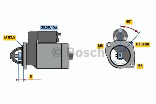 BOSCH 0 986 012 570 Стартер 
