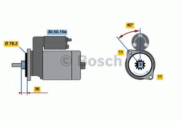 BOSCH 0 986 012 600 Стартер механическая коробка передач для VOLKSWAGEN CADDY I (Фольксваген Cаддъ и) BOSCH 0 986 012 600 Стартер механическая коробка передач для VOLKSWAGEN CADDY I (Фольксваген Cаддъ и)