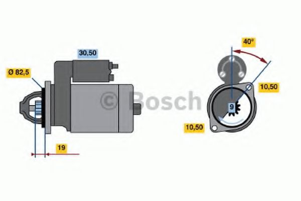 BOSCH 0 986 013 100 Стартер 