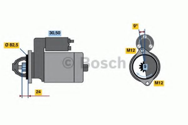 BOSCH 0 986 015 540 Стартер 