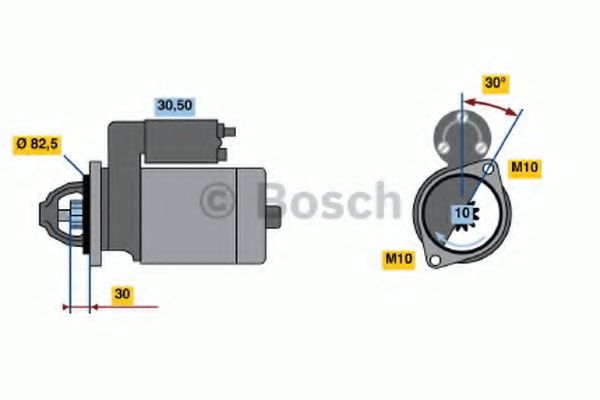 BOSCH 0 986 013 390 Стартер 