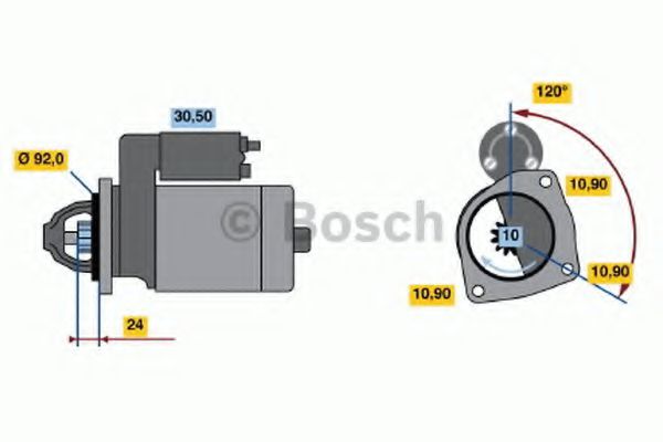 BOSCH 0 986 013 180 Стартер 