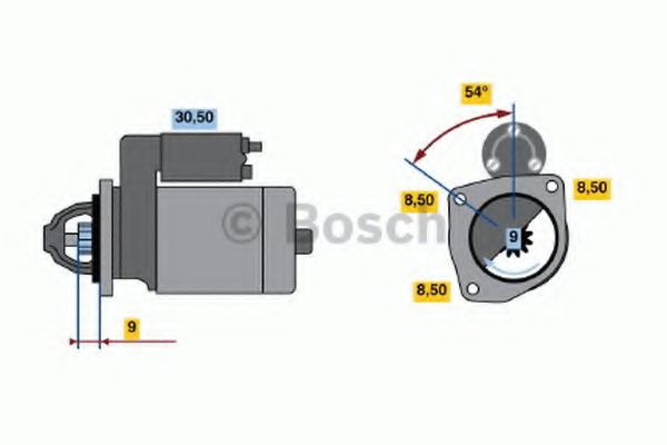 BOSCH 0 986 013 210 Стартер 