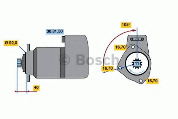 BOSCH 0 986 013 450 Стартер 