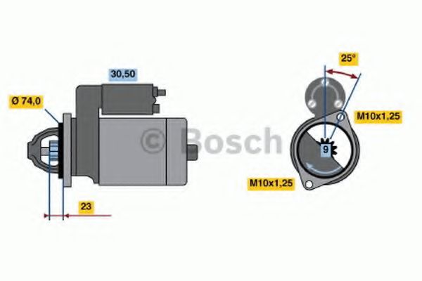 BOSCH 0 986 013 531 Стартер 