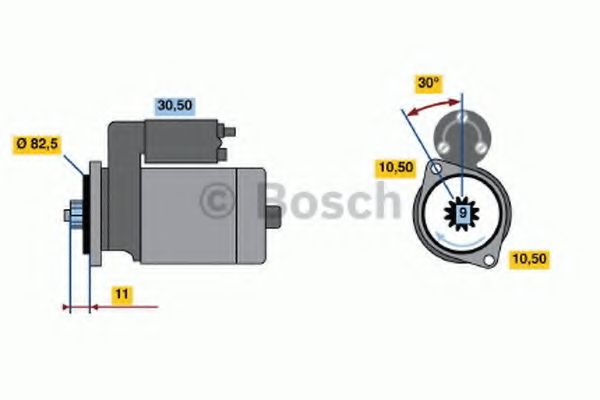 BOSCH 0 986 013 551 Стартер<br >03 1989 