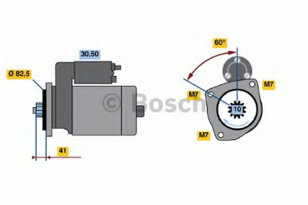 BOSCH 0 986 013 831 Стартер 