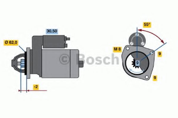 BOSCH 0 986 013 850 Стартер H1A<TU1 K> для PEUGEOT 207 (Пежо 207) BOSCH 0 986 013 850 Стартер H1A<TU1 K> для PEUGEOT 207 (Пежо 207)