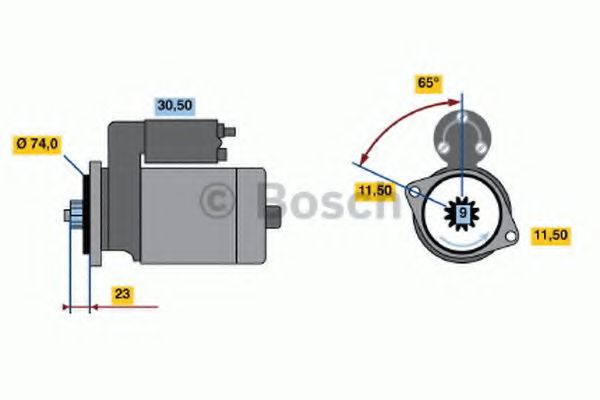 BOSCH 0 986 013 981 Стартер 