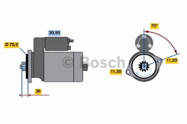 BOSCH 0 986 014 051 Стартер 09 1984 для HONDA CRX II (Хонда Cрх 2) BOSCH 0 986 014 051 Стартер 09 1984 для HONDA CRX II (Хонда Cрх 2)