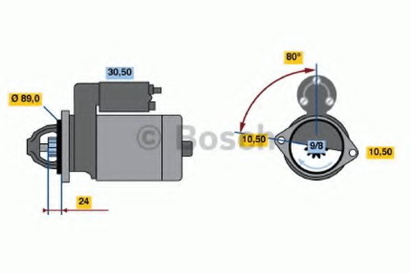 BOSCH 0 986 014 081 Стартер<br >20 PET 