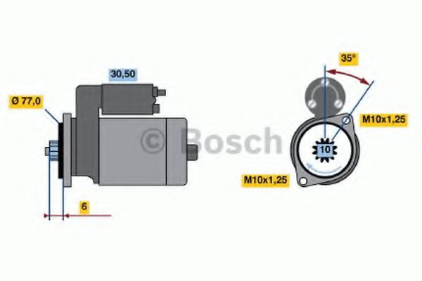 BOSCH 0 986 014 161 Стартер 