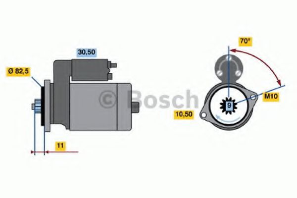 BOSCH 0 986 014 191 Стартер 