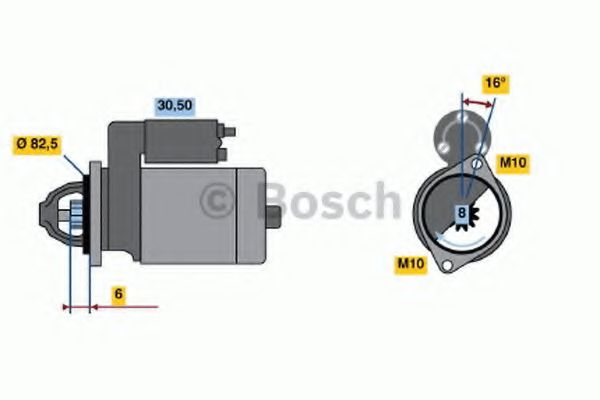 BOSCH 0 986 014 201 Стартер<br >01 1986 