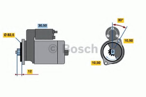 BOSCH 0 986 014 231 Стартер 