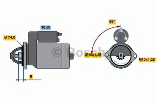 BOSCH 0 986 014 541 Стартер для TOYOTA COROLLA FX (Тойота/тоета Cоролла инфинити фх) BOSCH 0 986 014 541 Стартер для TOYOTA COROLLA FX (Тойота/тоета Cоролла инфинити фх)