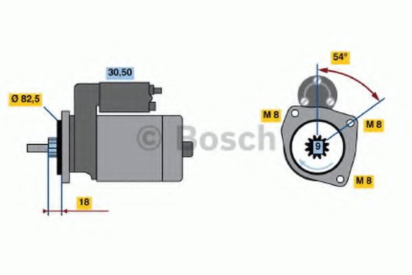 BOSCH 0 986 014 580 Стартер 